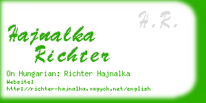 hajnalka richter business card